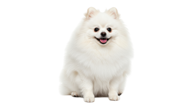Isolated Pomeranian Dog
