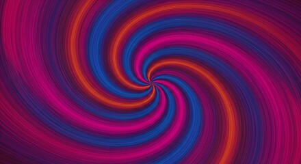 Fototapeta premium 鮮やか色彩渦巻く幻想的螺旋模様