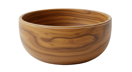 Isolated Wooden Bowl