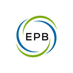 EPB creative minimalist letter logo.