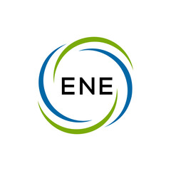 ENE  creative minimalist letter logo.