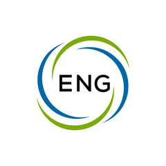 ENG creative minimalist letter logo.