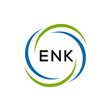ENK creative minimalist letter logo.