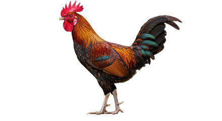Isolated Colorful Rooster