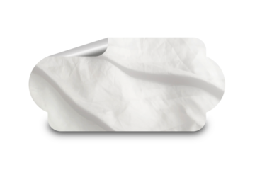 Blank Sticker Texture Lable Tag For Mockup Template