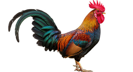 Isolated Colorful Rooster