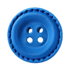 Blue-Leather-Button-Sewing-Craft-Material
