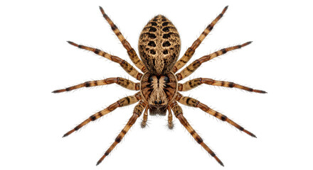 Isolated Spider with Detailed Texture