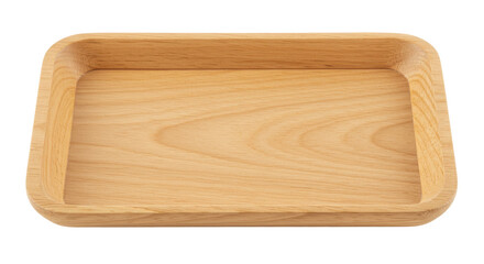 Isolated Wooden Tray