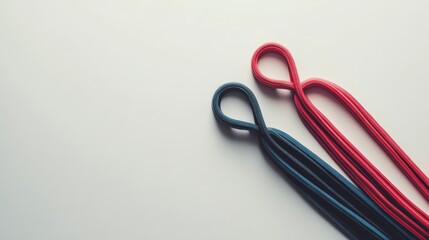Fototapeta premium Colorful Paper Clips Design