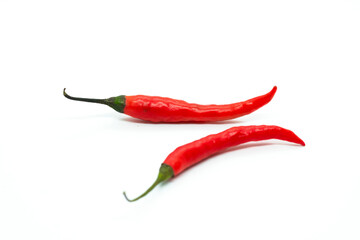 Red Chilli in isolated background, Red Chilies isolated in white background