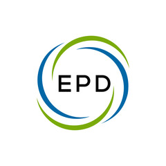 EPD creative minimalist letter logo.