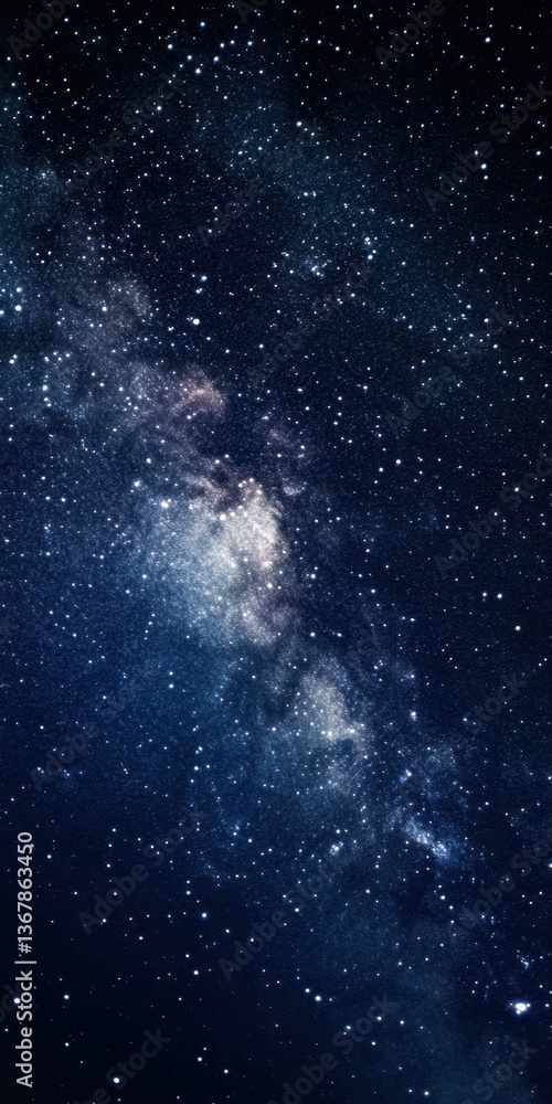 Aufkleber milky way galaxy's cosmos: the vast cosmos is illuminated with a mesmerizing view of the galaxy, spr