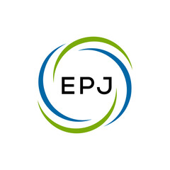 EPJ creative minimalist letter logo.