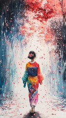 Kimono and Cherry Blooms, Cherry blossom festivals