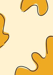 vector illustration of a abstract background curve orange yellow color