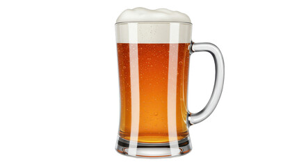 Isolated Amber Beer in Mug