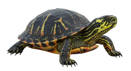 Isolated Painted Turtle