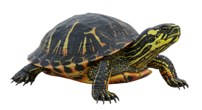 Isolated Painted Turtle