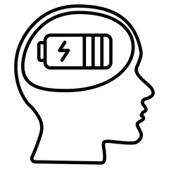 Mental Fatigue Icon