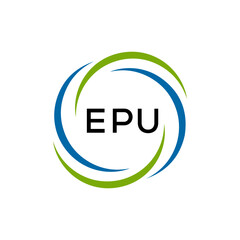 EPU creative minimalist letter logo.