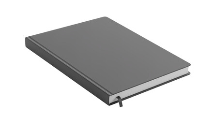 Gray Notebook Texture on Transparent  background