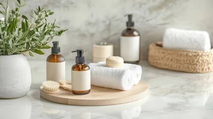 Organic Spa Products Display