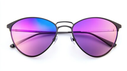 Timeless Black Sunglasses  A Classic Statement of Style on White Background