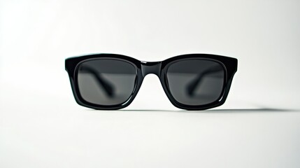 Timeless Black Sunglasses  A Classic Statement of Style on White Background