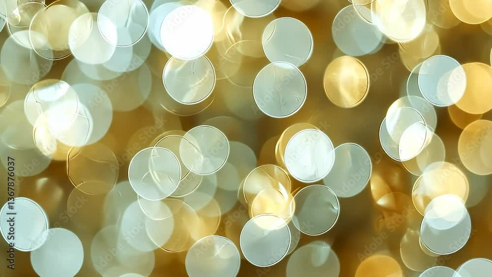 Poster shimmering abstract background, bokeh blurring into elegant festive golden capturing sparkling holid