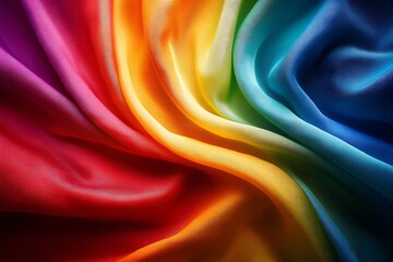 Obraz premium A rainbow of colors blending seamlessly together to form a cohesive spectrum, representing the unity of diversity