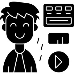 Augmented Reality Icon Vector Element