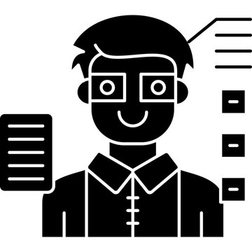 Glasses Icon Vector Element