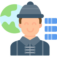 Global Gamer Icon Vector Element