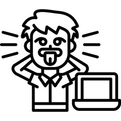 Stress Icon Vector Element