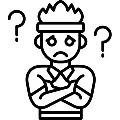 Confusing Icon Vector Element