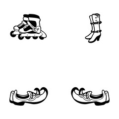 Combine the sporty style of roller skates with the elegance of fashion boots for a different look.