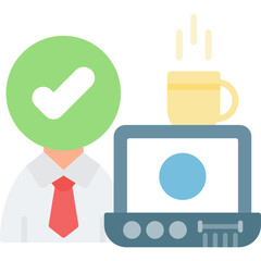 Overwork Icon Vector Element