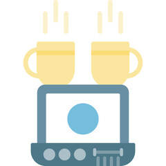 Work Coffee Icon Vector Element