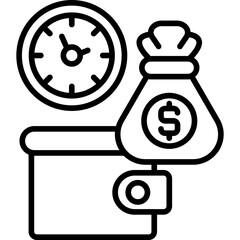 Loan Time Icon Vector Element