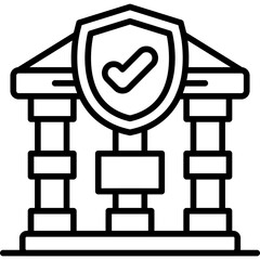 Bank Icon Vector Element