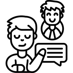 Obraz premium Consultant Icon Vector Element