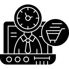 Online Shopping Icon Vector Element