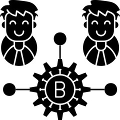 Bitcoin Icon Vector Element