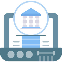 Internet Banking Icon Vector Element