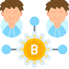 Bitcoin Icon Vector Element