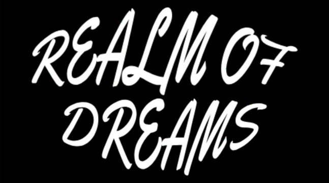 Vector text illustration for Realm Of Dreams.