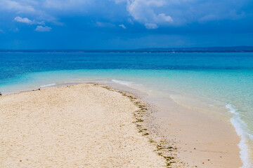 Sandy beach at the Prison island. Zanzibar, Tanzania