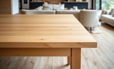 Close-up of a wooden tabletop