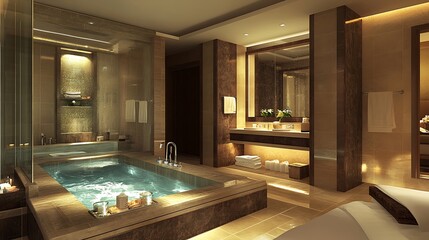 Luxury Spa Bathroom Design: Opulent Relaxation and Tranquility